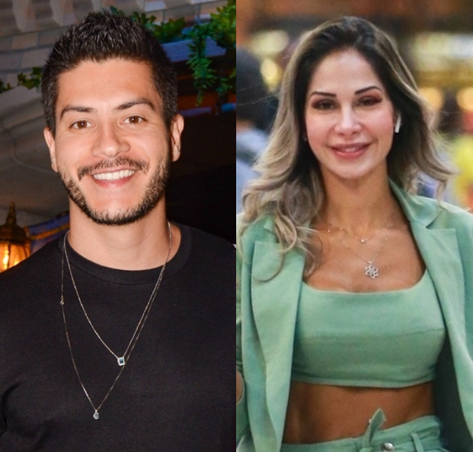 Arthur Aguiar ignora polêmica com Maíra Cardi e posta momento com namorada Jhenny Santucci e o filho caçula