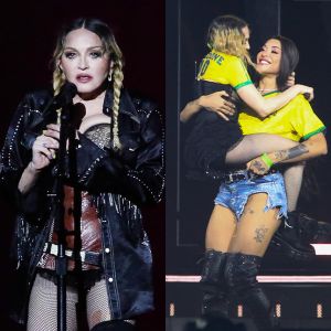 No Rio de Janeiro, Madonna ensaia sem máscara, mostra figurinos do <I>show</i> e se joga nos braços de Pabllo Vittar; veja