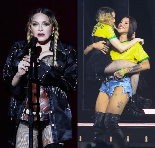 No Rio de Janeiro, Madonna ensaia sem máscara, mostra figurinos do <I>show</i> e se joga nos braços de Pabllo Vittar