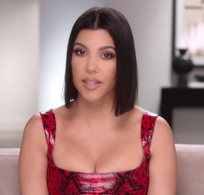 Kourtney Kardashian fala sobre ensaio fotográfico três meses após o parto: <i>Não estava pronta</i>