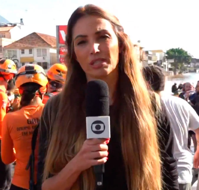 Patrícia Poeta viaja ao Rio Grande do Sul para fazer cobertura e abre o <i>Encontro</i> lamentando: <i>- Cenário desolador</i>