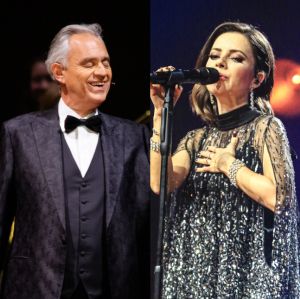 Sandy canta com Andrea Bocelli em <i>show</i> do tenor em Belo Horizonte; confira!