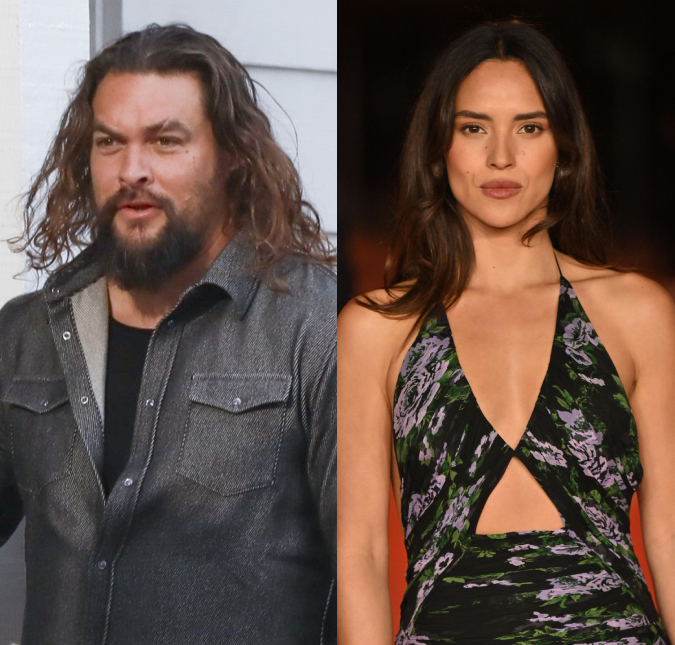 Jason Momoa confirma namoro com Adria Arjona, atriz porto-riquenha de <i>Hit Man</i>
