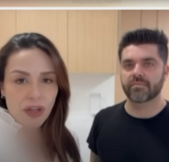 Marido de Nadja Haddad fala sobre evolução do filho e emoção de segurá-lo no colo
