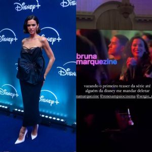 Bruna Marquezine usa tubinho preto em evento do <i>Disney +</i> e divulga nova série - <i>Amor da Minha Vida</i>