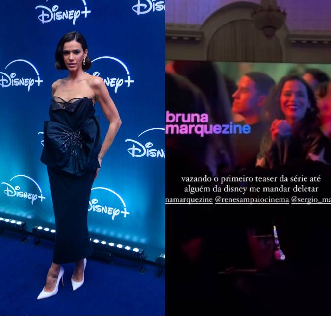 Bruna Marquezine usa tubinho em evento do <i>Disney +</i> e divulga nova série - <i>Amor da Minha Vida</i>