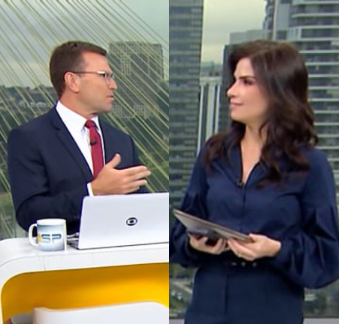 Sabina Simonato defende Rodrigo Bocardi ao vivo no <i>Bom Dia São Paulo: Não é fácil ficar na sua pele</i>
