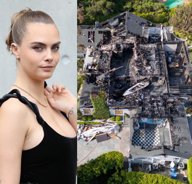 Três meses após incêndio, veja como está a casa de Cara Delevingne - avaliada em 35 milhões de reais