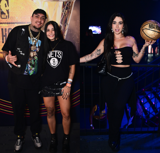 Acompanhado de namorada, MC Binn marca presença em mesmo evento de ex-<i>affair</i> Giovanna