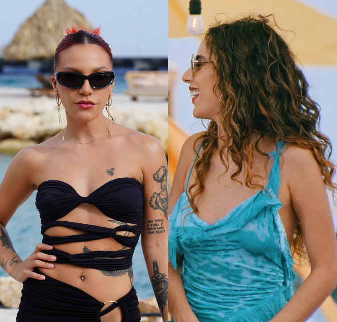 Após rumores de estarem brigadas, Marina Sena e Priscilla compartilham foto juntas em voo: <i>Especial demais</i>