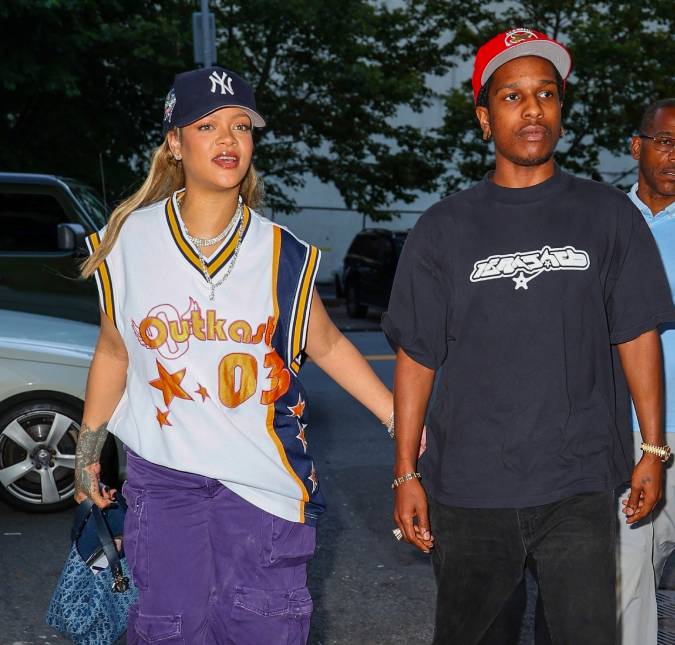 A$AP Rocky, marido de Rihanna, posta clique raro com filho para celebração de primeiro aniversário do caçula