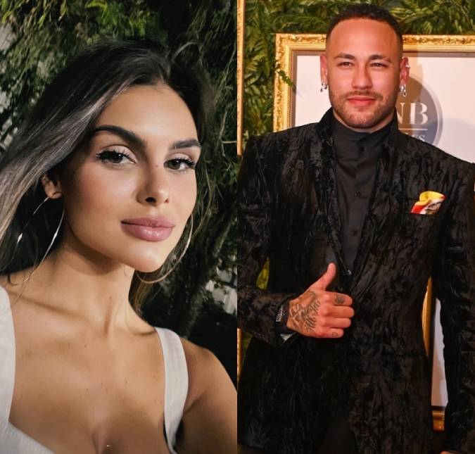Amanda Kimberlly se pronuncia pela primeira vez sobre o <i>affair</i> com Neymar Jr.: <i>Estava solteira</i>