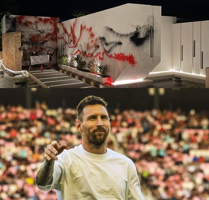 Mansão de Lionel Messi é vandalizada por ativistas ambientais, diz jornal