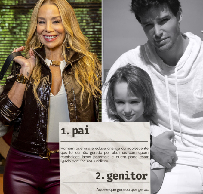 Após Danielle Winits compartilhar diferença entre pai e genitor, Jônatas Faro posta foto com o filho dos dois