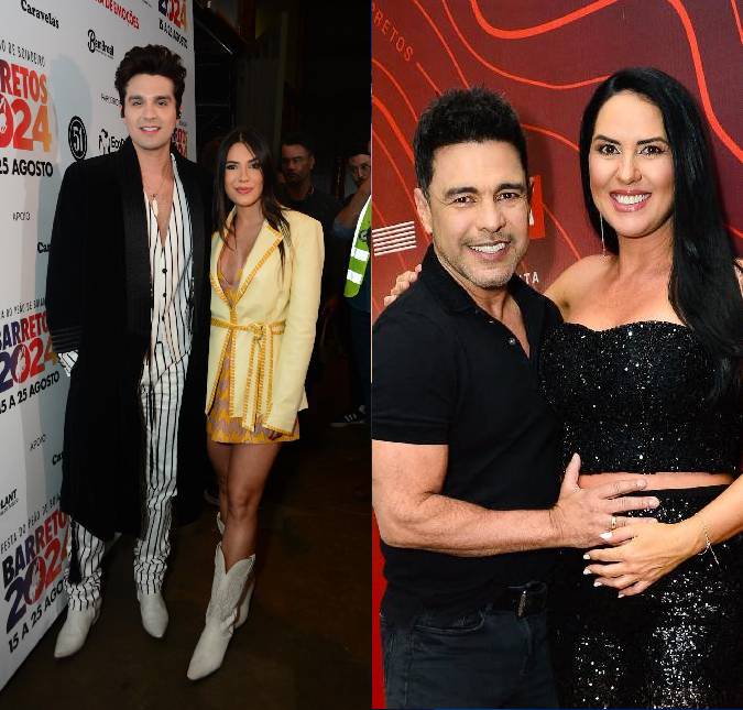 Futuros papais! Zezé Di Camargo e Luan Santana aproveitam <i>Festa do Peão de Barretos</i> com amadas