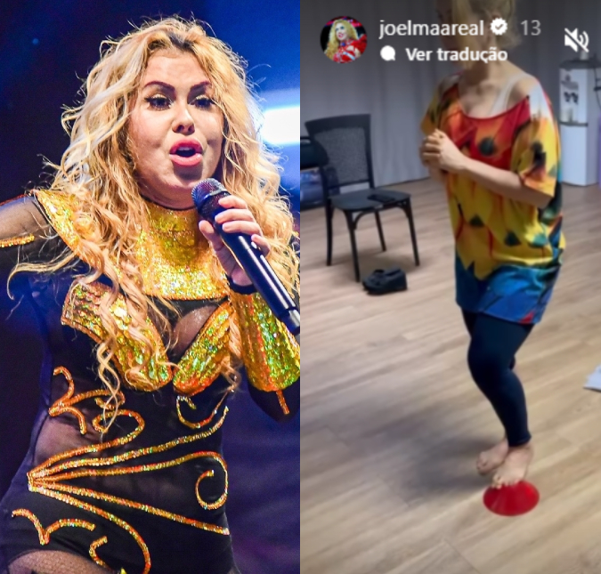 Após lesão no tornozelo, Joelma surge fazendo exercícios nas redes sociais: <i>Estou voltando</i>