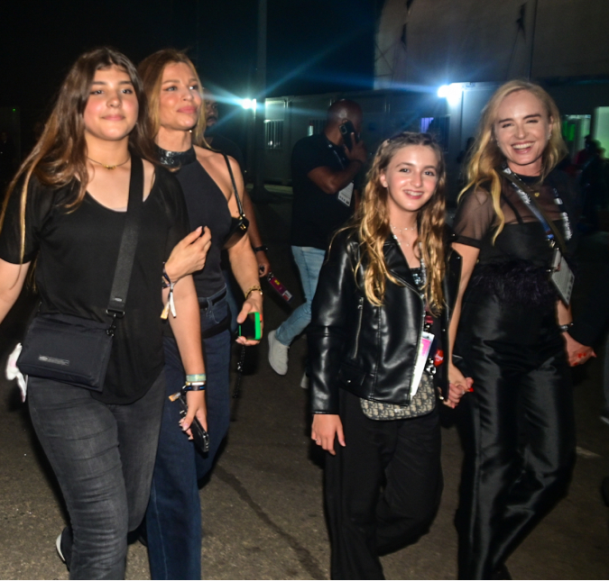 Filhas de Grazi Massafera e Angélica curtem <I>Rock In Rio</I> juntas