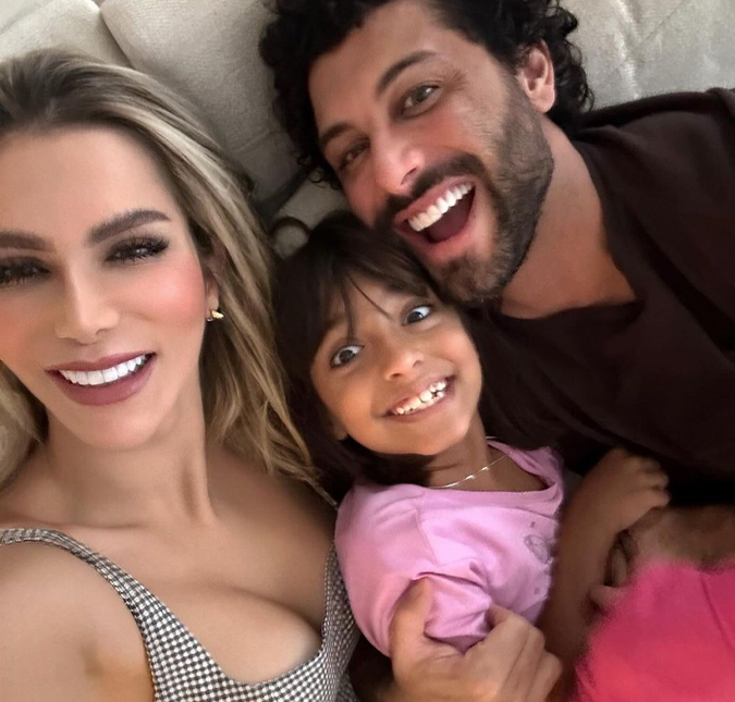 Jesus Luz se derrete ao falar da relação da noiva com sua filha, Malena: <i>São melhores amigas desde quando se conheceram</i>