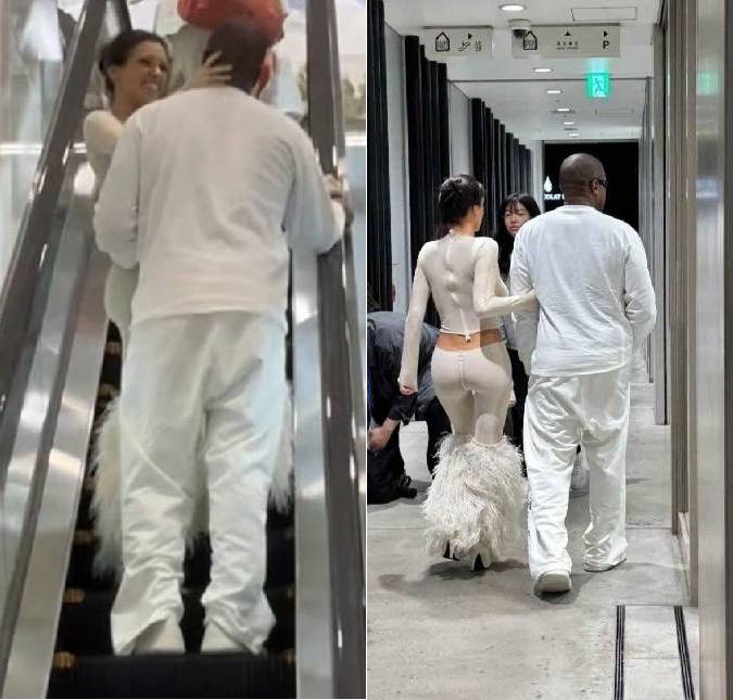 Juntos! Após rumores de divórcio, Kanye West e Bianca Censori são vistos em clima de romance