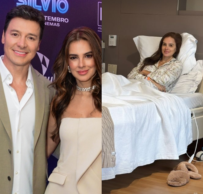 Rodrigo Faro mostra a esposa no hospital no dia da retirada de tumor raro