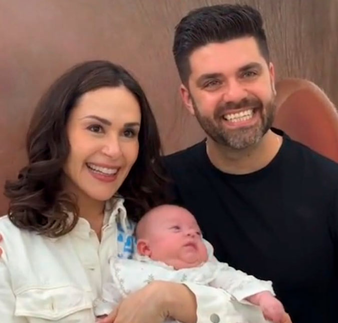 Filho de Nadja Haddad e Danilo Joan recebe alta e deixa hospital após seis meses internado na UTI neonatal