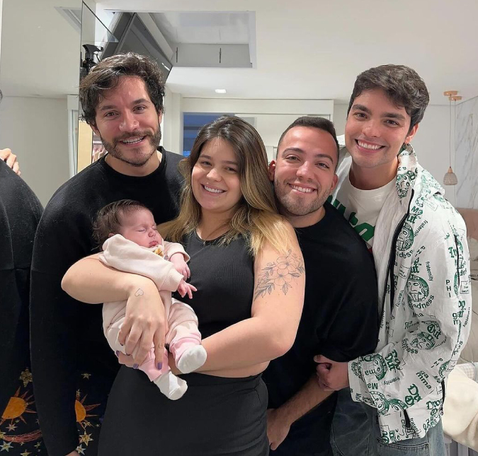 Lucas Rangel e Lucas Bley comemoram nascimento de Ravi, segundo filho de Viih Tube e Eliezer