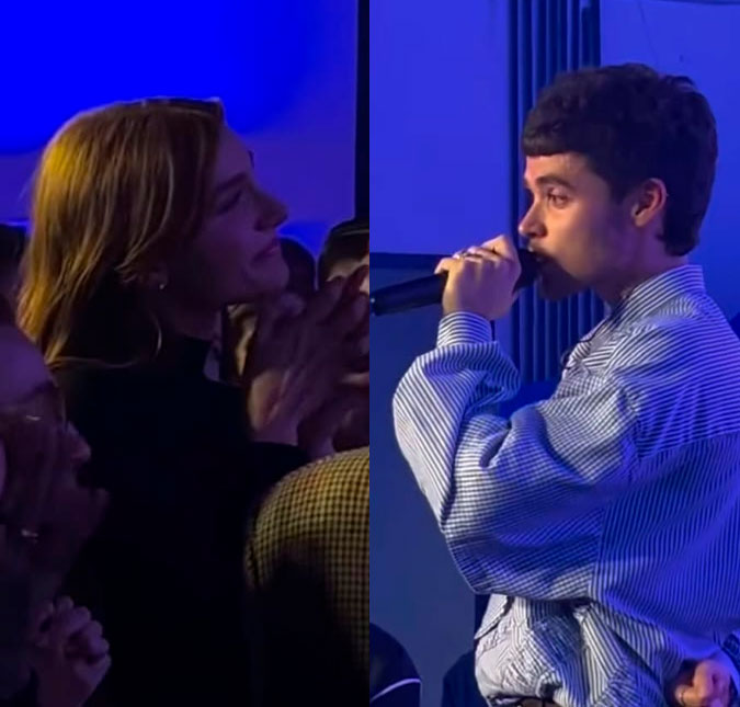 Sasha Meneghel se emociona ao receber declaração em festa de lançamento de João Lucas