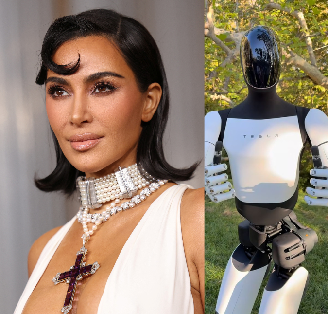Kim Kardashian se diverte ao mostrar robô humanoide de cerca de 170 mil reais
