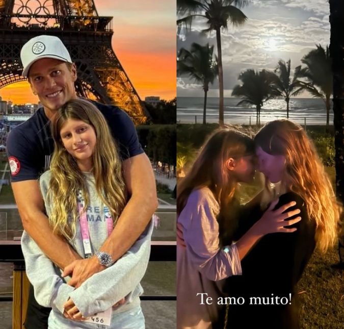 Gisele Bündchen e Tom Brady se declaram para filha que completa 12 anos de idade
