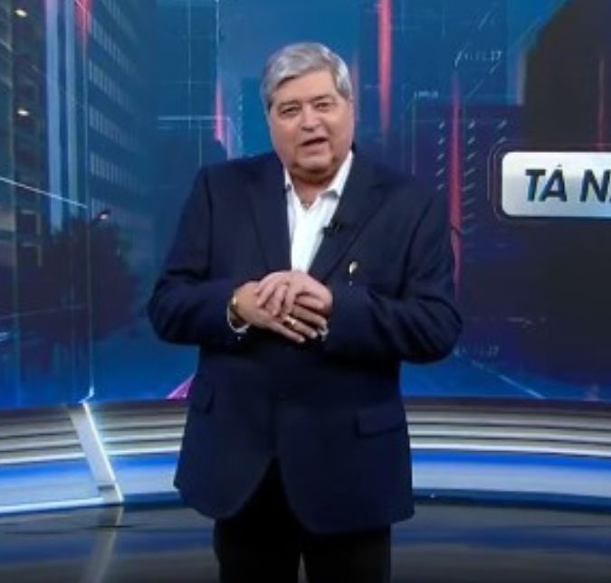 Datena estreia no Tá Na Hora do SBT e rasga elogios a emissora: Lugar mágico O apresentador foi anunciado como novo contratado da casa no último dia 4