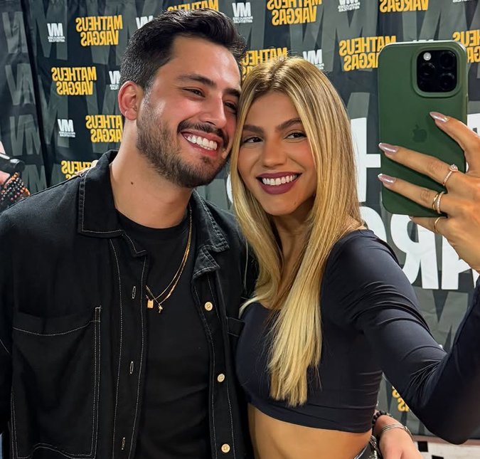 Hariany comemora aniversário do namorado, Matheus Vargas: <i>Você é a pessoa que me faz sentir mais leve</i>