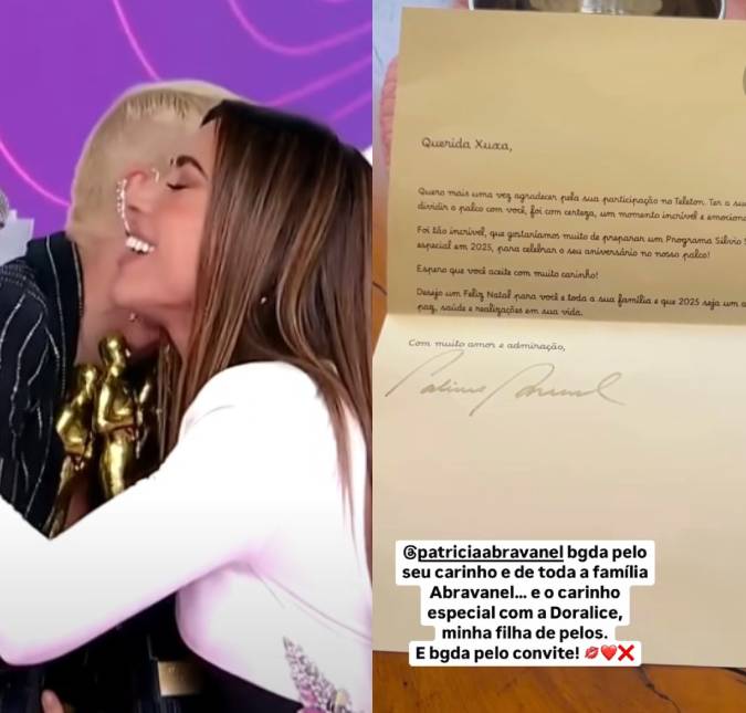 Xuxa Meneghel revela convite feito por Patrícia Abravanel: - <i>Obrigada pelo seu carinho</i>