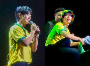Brasileiro! Jung Hae In se joga no samba, faz tapioca e arrisca português durante <i>fan meeting</i> em São Paulo