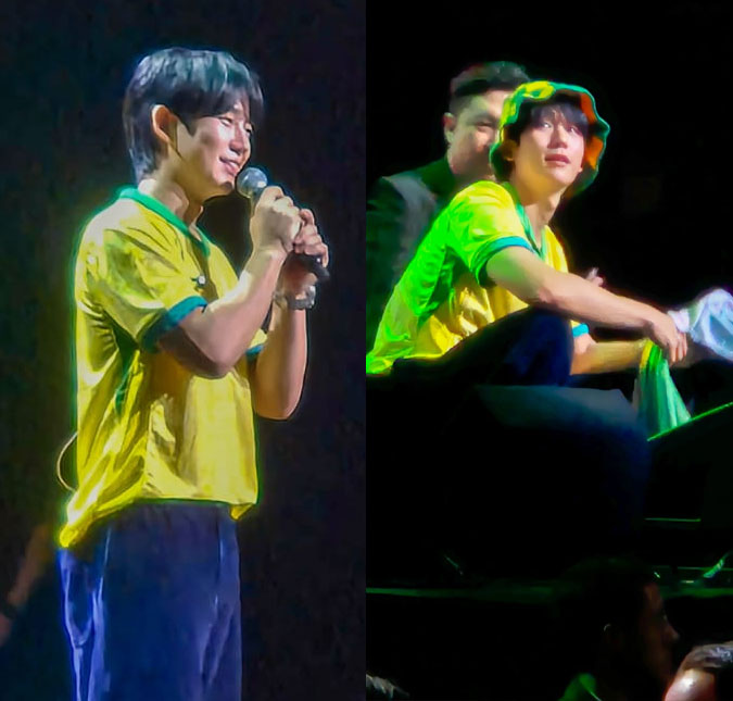 Brasileiro! Jung Hae In se joga no samba, faz tapioca e arrisca português durante <i>fan meeting</i> em São Paulo