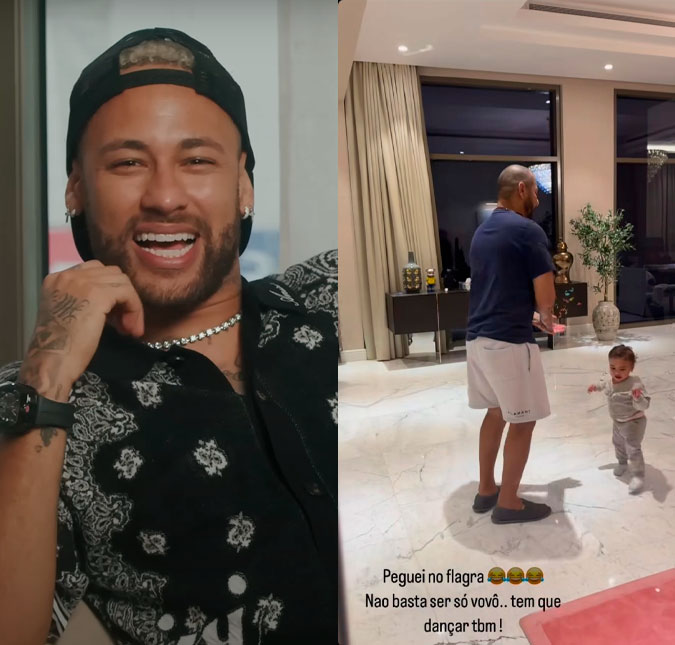 Neymar Jr. flagra pai dançando com Mavie: <i>Não basta ser só vovô</i>