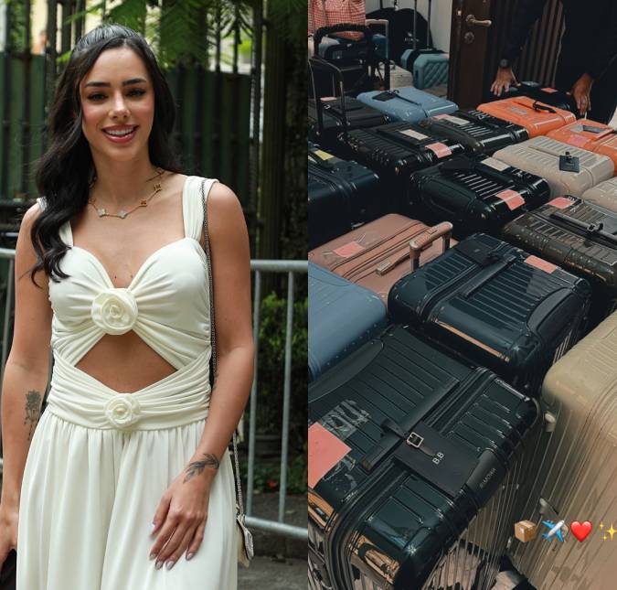 Bruna Biancardi mostra <i>mar de malas</i> em mudança da Arábia Saudita para o Brasil