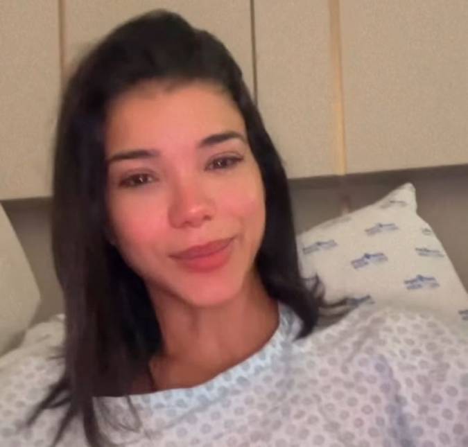 Internada, Jakelyne Oliveira recebe cuidados do noivo: <i>Muito bem cuidada</i>
