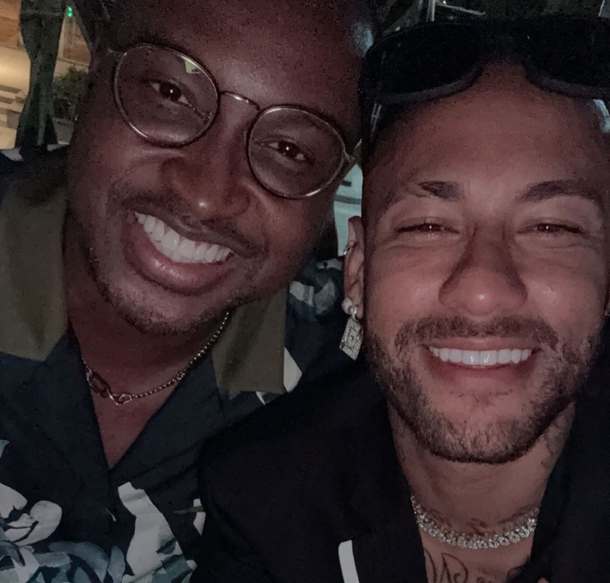 Neymar Jr. comemora reencontro com Thiaguinho: <I>Que saudade eu estava</i>