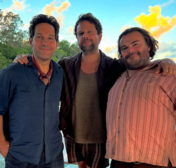 Selton Mello conclui filmagens de <i>Anaconda</i> e posta foto com Paul Rudd e Jack Black: <I>Uma experiência inesquecível</i>