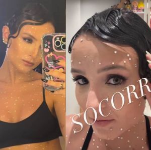 Larissa Manoela compartilha perregue para tirar cristais colados no corpo; veja vídeo!
