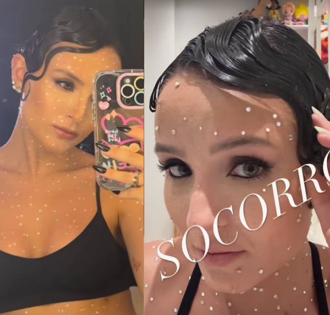 Larissa Manoela compartilha perregue para tirar cristais colados no corpo; veja vídeo!