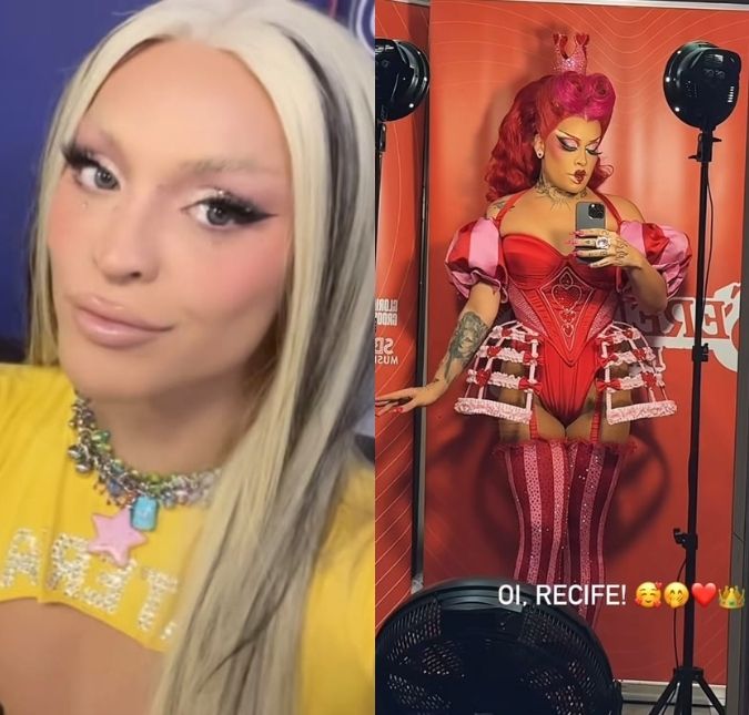 Pabllo Vittar usa <i>look</i> inspirado em Sâmya Maia e Gloria Groove se fantasia de Rainha de Copas no Carnaval de Recife