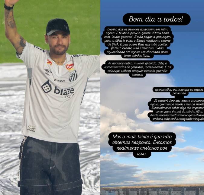 Mãe de suposta filha de Neymar Jr., húngara reage à nova polêmica do jogador: - <i>Espero que as pessoas acreditem em mim</i>