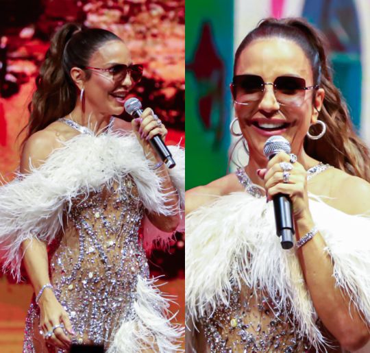 Ivete Sangalo solta a voz em evento em São Paulo; Bruno Gagliasso, Nicole Bahls e Hariany passaram por lá!