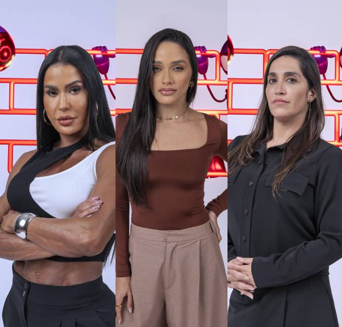 Gracyanne Barbosa, Eva e Daniele Hypólito estão no paredão do <I>BBB25</I>