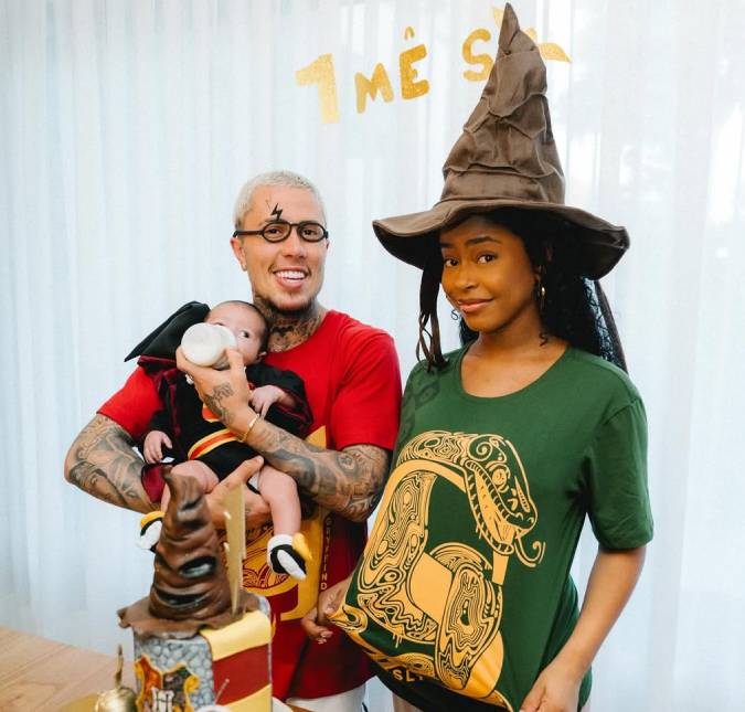 Filho de MC Daniel e Lorena Maria ganha festa de mêsversário temática de <i>Harry Potter</i>