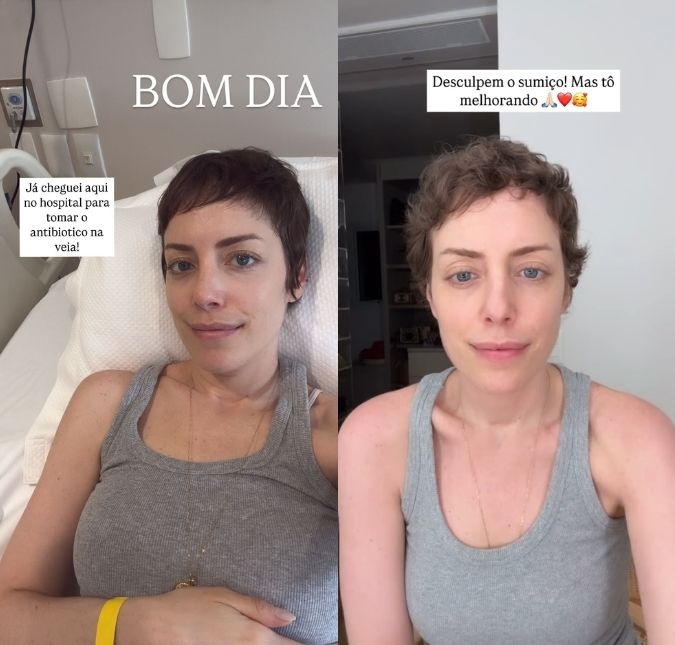 Fabiana Justus atualiza estado de saúde após revelar diagnóstico de infecção urinária: <i>- Querem continuar dando antibiótico na veia</i>