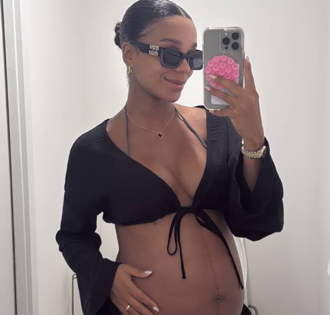 Brunna Gonçalves encanta ao mostrar barrigão e se declara para a filha: <i>Contando os dias para ter você nos braços</i>