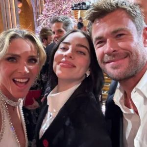 Chris Hemsworth comenta que não poderá ser amigo de Billie Eilish após tirar foto com ela: <i>Virei um fã</i>