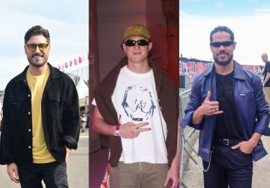 Daniel Rocha, Pedro Novaes, José Loreto... Confira os famosos que estão chegando para o terceiro dia de <I>Lollapalooza 2025</I>